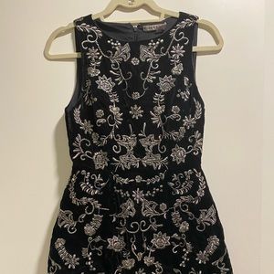Alice and Olivia embroidered cocktail dress